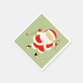 Golf-Weihnachtsfeier Serviette (Ecke)