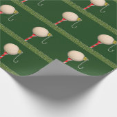 Golf Weihnachtsfeiertag Geschenkpapier (Ecke)
