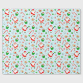 Golf Weihnachtsfeiertag Geschenkpapier (Flach)