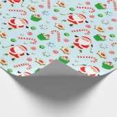 Golf Weihnachtsfeiertag Geschenkpapier (Ecke)