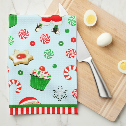 Golf Weihnachtsfeiertag Geschirrtuch (Viertel Falte)