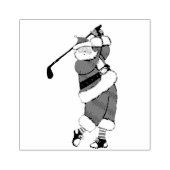 Golf Weihnachtsfeiertag Gummistempel (Prägung)