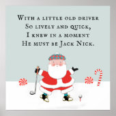 Golf Weihnachtsfeiertag Poster (Vorne)