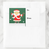 Golf Weihnachtsfeiertag Rechteckiger Aufkleber (Tasche)