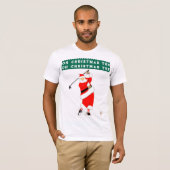Golf Weihnachtsfeiertag Spaß T-Shirt (Vorne ganz)