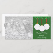 Golf-WeihnachtsFoto-Karte Feiertagskarte (Vorne/Hinten)