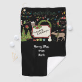 Golf Weihnachtsgeschenk für Golfer Golfhandtuch (Insitu)