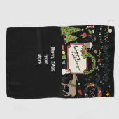 Golf Weihnachtsgeschenk für Golfer Golfhandtuch (Horizontal)