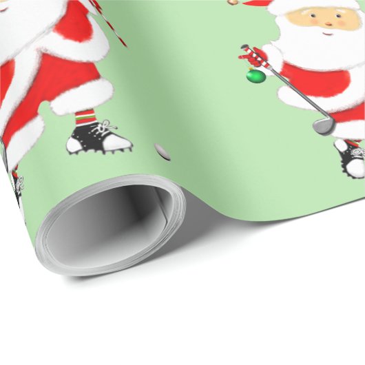 Golf Weihnachtsgeschenk Geschenkpapier (Rolleneckpunkt)