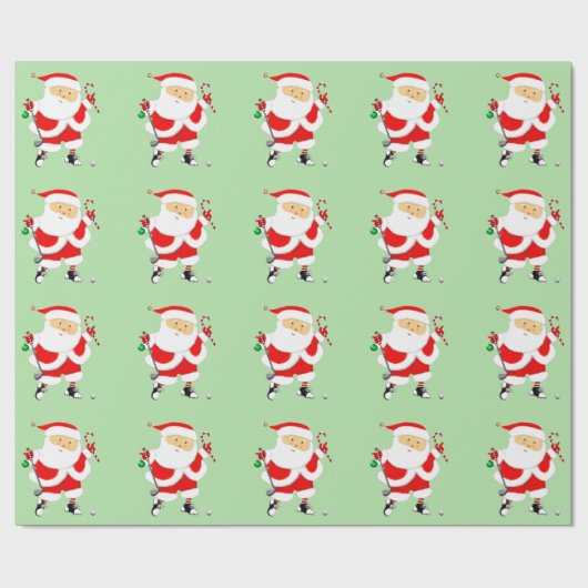 Golf Weihnachtsgeschenk Geschenkpapier (Flach)