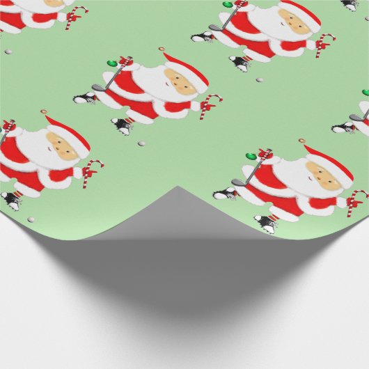 Golf Weihnachtsgeschenk Geschenkpapier (Ecke)