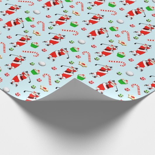 Golf Weihnachtsgeschenk Geschenkpapier (Ecke)