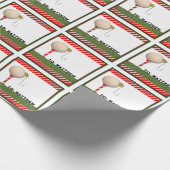 Golf-Weihnachtsgeschenk Geschenkpapier (Ecke)