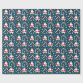 Golf-Weihnachtsgeschenk Geschenkpapier (Flach)