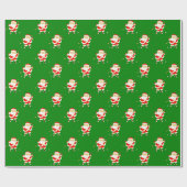 Golf-Weihnachtsgeschenk Geschenkpapier (Flach)