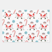 Golf Weihnachtsgeschenk Geschenkpapier Set (Vorderseite 2)