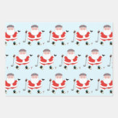 Golf Weihnachtsgeschenk Geschenkpapier Set (Vorderseite)