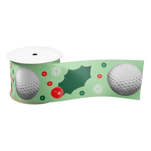 Golf Weihnachtsgeschenk Satin Ribbon Satinband (Spule)