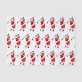 Golf Weihnachtsgeschenk Seidenpapier (Vorderseite)