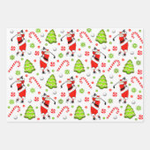 Golf Weihnachtsgeschenk Wrapping Paper Geschenkpapier Set (Vorderseite)