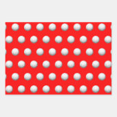 Golf Weihnachtsgeschenk Wrapping Paper Geschenkpapier Set (Vorderseite 3)