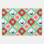Golf Weihnachtsgeschenk Wrapping Paper Geschenkpapier Set (Vorderseite 2)