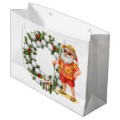 Golf-Weihnachtsgeschenke für Golfer Große Geschenktüte (Vorderseite Schrägansicht)