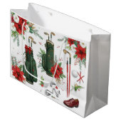 Golf-Weihnachtsgeschenke für Golfer Große Geschenktüte (Vorderseite Schrägansicht)