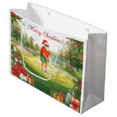 Golf-Weihnachtsgeschenke für Golfer Große Geschenktüte (Vorderseite Schrägansicht)