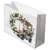 Golf-Weihnachtsgeschenke für Golfer Große Geschenktüte (Vorderseite Schrägansicht)