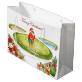 Golf-Weihnachtsgeschenke für Golfer Große Geschenktüte (Vorderseite Schrägansicht)