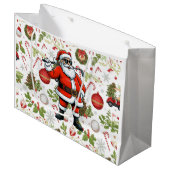 Golf-Weihnachtsgeschenke für Golfer Große Geschenktüte (Vorderseite Schrägansicht)