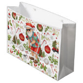 Golf-Weihnachtsgeschenke für Golfer Große Geschenktüte (Vorderseite Schrägansicht)