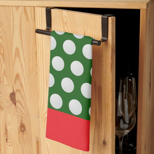 Golf Weihnachtsgeschenke Golf thematisch Geschirrtuch (Drittel gefaltet)