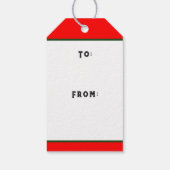 Golf Weihnachtsgeschenke Tags Geschenkanhänger (Rückseite)