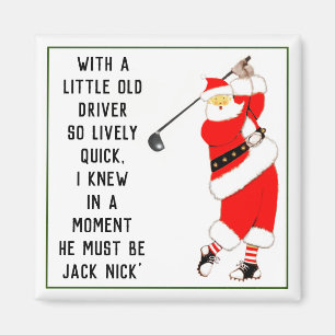 Golf-Weihnachtsgeschenkidee Magnet