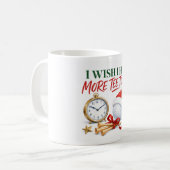 Golf-Weihnachtsgrüße-Kaffeetasse mit Golfball Kaffeetasse (Vorderseite Links)