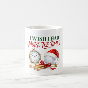 Golf-Weihnachtsgrüße-Kaffeetasse mit Golfball  Kaffeetasse