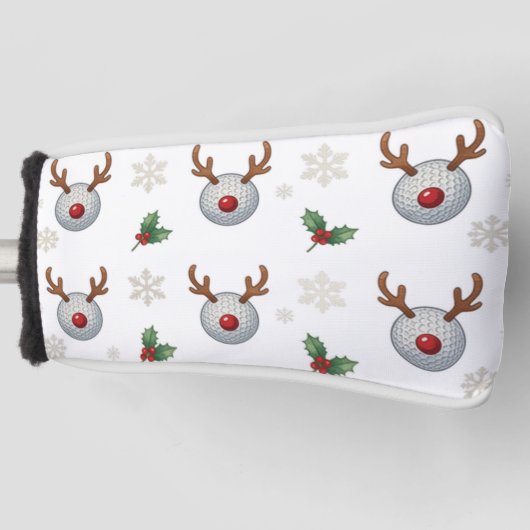 Golf-Weihnachtshirsch Golf Headcover (Vorderseite)