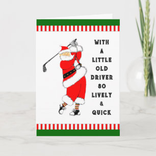 Golf Weihnachtskarte Feiertagskarte