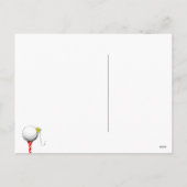 Golf-Weihnachtskarte Postkarte (Rückseite)