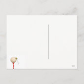 Golf Weihnachtskarten Feiertagspostkarte (Rückseite)