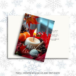 Golf Weihnachtskerze Feiertagskarte