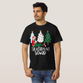 Golf Weihnachtskneipe mit Weihnachtsmann am Weihna T-Shirt (Vorne ganz)