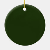 Golf-Weihnachtskranz Keramik Ornament (Hinten)