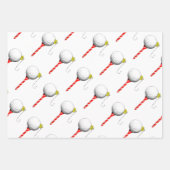 Golf-Weihnachtspapier Geschenkpapier Set (Vorderseite 2)