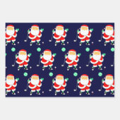 Golf-Weihnachtspapier Geschenkpapier Set (Vorderseite)