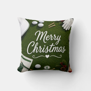 Golf-Weihnachtsthema für Golfer Kissen