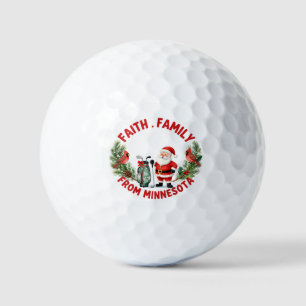 Golf-Weihnachtsthema für Minnesota  Golfball