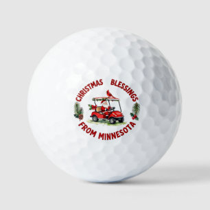 Golf-Weihnachtsthema für Minnesota  Golfball